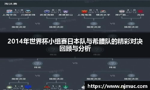 2014年世界杯小组赛日本队与希腊队的精彩对决回顾与分析